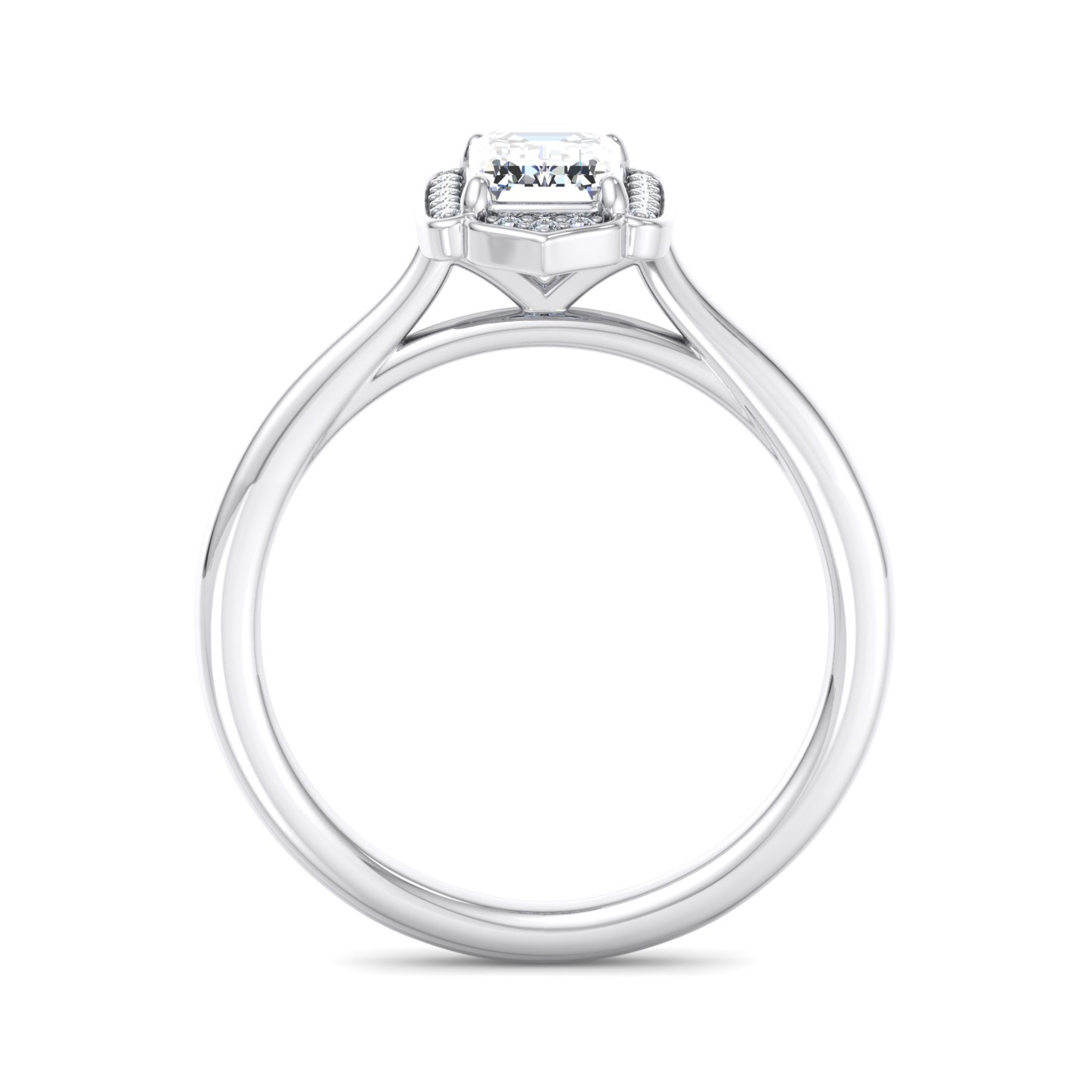 Korman Signature Lennon Halo Engagement Ring Setting